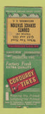 Matchbook Cover - Corouroy Tires Counts oil gas Greenwood SC WEAR BOBTAIL