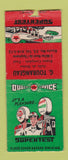 Matchbook Cover - Supertest oil gas G Tourangeau QC BOBTAIL