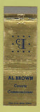 Matchbook Cover - Al Brown County Commissioner WEAR