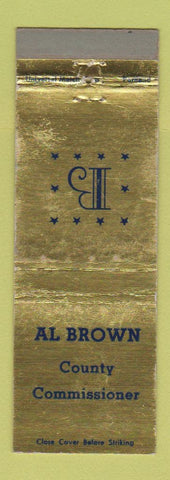 Matchbook Cover - Al Brown County Commissioner WEAR
