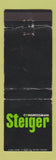 Matchbook Cover - William Steiger Congress Election Oshkosh WI WEAR