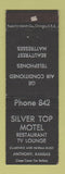 Matchbook Cover - Silver Top Motel Anthony KS WEAR