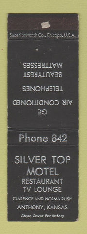 Matchbook Cover - Silver Top Motel Anthony KS WEAR