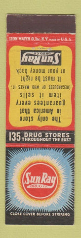 Matchbook Cover - Sun Ray Drug Stores Photo Prints