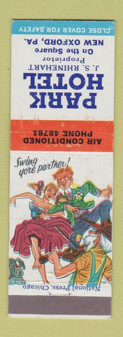 Matchbook Cover - Park Hotel Nex Oxford PA hillbilly