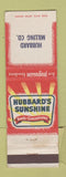 Matchbook Cover - Hubbard's Sunshine Feeds Milling