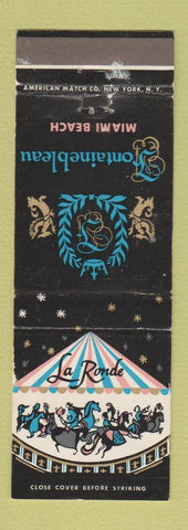 Matchbook Cover - Fontainebleau Hotel Miami Beach FL La Ronde WEAR