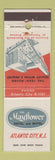 Matchbook Cover - Mayflower Hotel Motel Atlantic City NJ