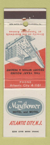 Matchbook Cover - Mayflower Hotel Motel Atlantic City NJ