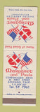 Matchbook Cover - Margaret and Pauls Danish American Restaurant Solvang CA