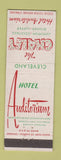 Matchbook Cover - Hotel Auditorium Chalet Cleveland OH