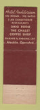 Matchbook Cover - Hotel Auditorium Chalet Cleveland OH