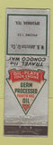 Matchbook Cover - Conoco oil gas WB Johnston Spearman TX