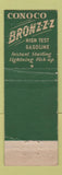 Matchbook Cover - Conoco oil gas WB Johnston Spearman TX