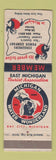 Matchbook Cover - Consumers Power Bay County MI