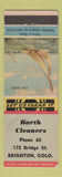 Matchbook Cover - Barth Cleaners Brighton Colorado