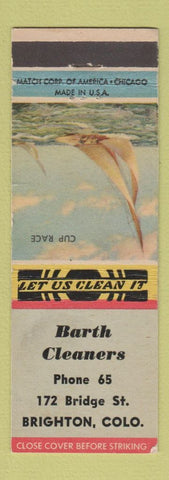 Matchbook Cover - Barth Cleaners Brighton Colorado