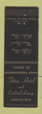 Matchbook Cover - Teton Hotel Riverston WY
