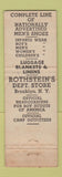 Matchbook Cover - Rothstein's Department Store Brooklyn NY WEAR