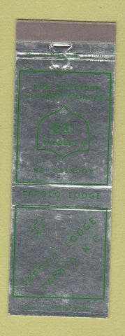 Matchbook Cover - Tapoco Lodge NC