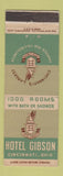 Matchbook Cover - Hotel Gibson Cincinnati OH