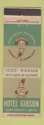 Matchbook Cover - Hotel Gibson Cincinnati OH