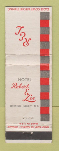 Matchbook Cover - Hotel Robert E Lee Winston Salem NC