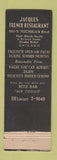 Matchbook Cover - Jacques French Restaurant Chicago IL Ritz Bar feature