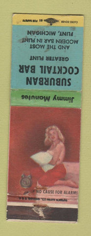 Matchbook Cover - Suburban Cocktail Bar Flint MI pinup WEAR