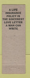 Matchbook Cover - Joe Calloway Insurance Fort Worth TX