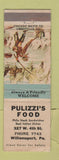 Matchbook Cover - Pulizzi's Restaurant Williamsport PA
