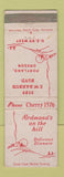 Matchbook Cover - Redmond's on the Hill Restaurant Portland OR