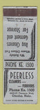 Matchbook Cover - Peerless Cleaners Omaha NE ADVANCE