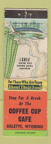 Matchbook Cover - Coffee Cup Cafe Gillette WY WORN