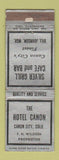 Matchbook Cover - Silver Grill Cafe Bar Hotel Canon City Colorado WEAR