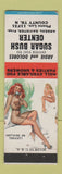 Matchbook Cover - Sugar Bush Center Ardeal Davister pinup POOR BACK