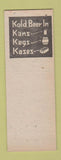 Matchbook Cover - H&H Wine Cellar Lansing MI hillbilly