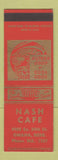 Matchbook Cover - Nash Cafe Omaha NE SAMPLE