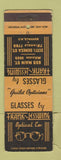 Matchbook Cover - Frank Lesswing Optical Glasses Buffalo NY WEAR