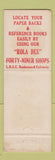 Matchbook Cover - Long Beach State College CA 49ers