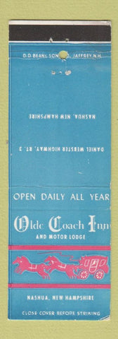 Matchbook Cover - Olde Coach Inn Motor Lodge Nashua NH DD Bean