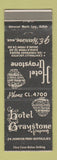 Matchbook Cover - Hotel Graystone Buffalo NY