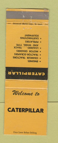 Matchbook Cover - Caterpillar Tractors WORN