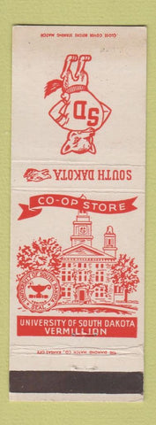 Matchbook Cover - University of South Dakota Vermillion SD COOP Store