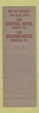 Matchbook Cover - Carolina Hotel Winston Salem NC Falmouth Hotel Portland ME
