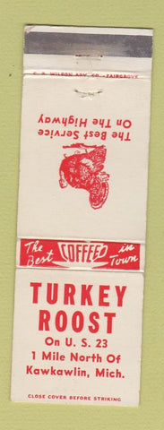 Matchbook Cover - Turkey Roost Kawkawlin MI WEAR
