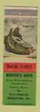 Matchbook Cover - Berish's Cafe Hazleton PA WEAR