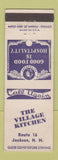Matchbook Cover - Village Kitchen Jackson NH