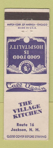 Matchbook Cover - Village Kitchen Jackson NH