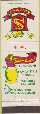 Matchbook Cover - Salvatore's Restaurant Los Angeles CA